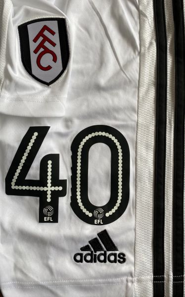 2017-18 FULHAM MATCH WORN AWAY SHORTS (#40 KAIT)