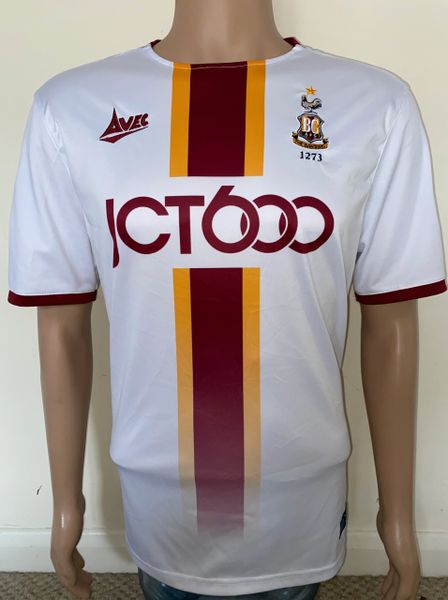 2019/20 BRADFORD CITY MATCH WORN AWAY SHIRT (ANDERSON 18)