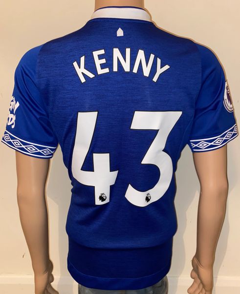 2018/19 EVERTON MATCH WORN HOME SHIRT KENNY #43