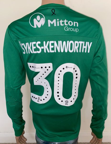 2019/20 BRADFORD CITY MATCH WORN HOME SHIRT (SYKES-KENWORTHY #30)