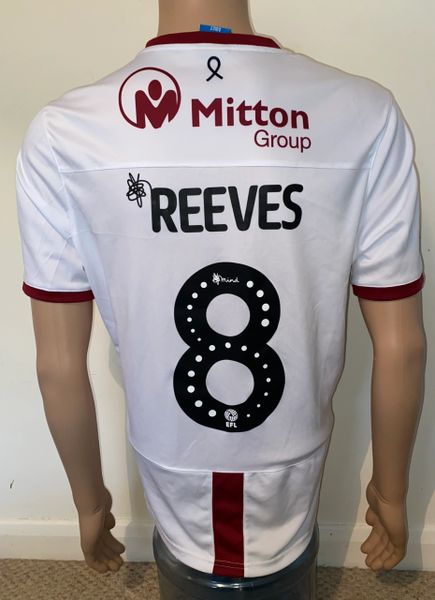 2019/20 BRADFORD CITY MATCH WORN AWAY SHIRT (REEVES #8)