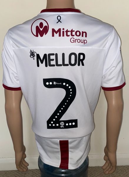 2019/20 BRADFORD CITY MATCH WORN AWAY SHIRT (MELLOR #2)