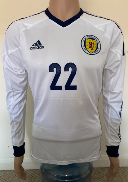 2012-14 SCOTLAND MATCH ISSUE ADIDAS AWAY SHIRT #22