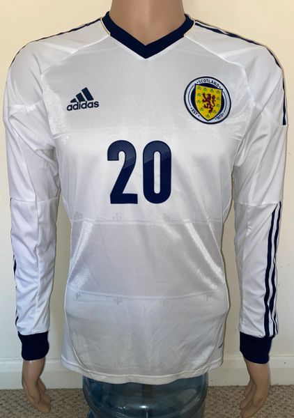 2012-14 SCOTLAND MATCH ISSUE ADIDAS AWAY SHIRT #20