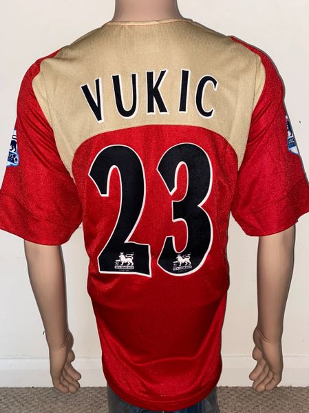 2005/06 PORTSMOUTH MATCH WORN AWAY SHIRT (VUKIC #23)