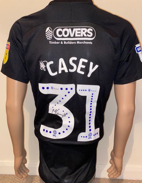 2018/19 PORTSMOUTH MATCH WORN THIRD SHIRT (CASEY #31)