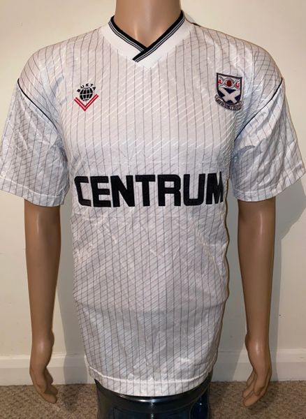 1989/90 AYR UNITED MATCH WORN HOME SHIRT #4