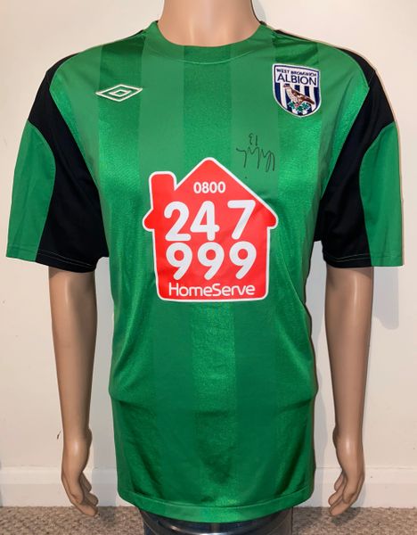 2010/11 WEST BROMWICH ALBION MATCH WORN GK SHIRT (MYHILL #13)