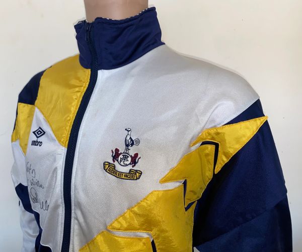 1991 TOTTENHAM HOTSPUR PLAYER WORN PRESENTATION TRACKSUIT JACKET (IAN ...