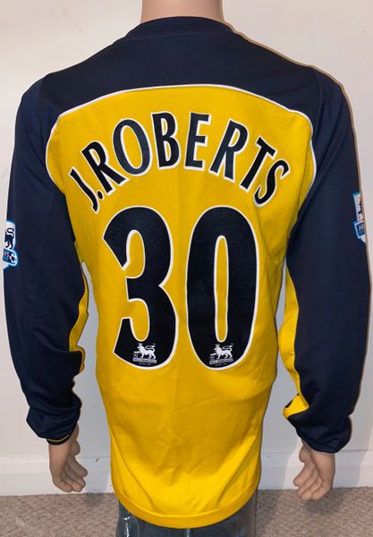 2005/06 WIGAN ATHLETIC MATCH WORN AWAY SHIRT (ROBERTS #30)