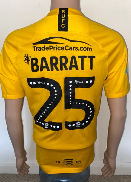 2019/20 SOUTHEND MATCH WORN HOME SHIRT (BARNETT #25 V BLACKPOOL )