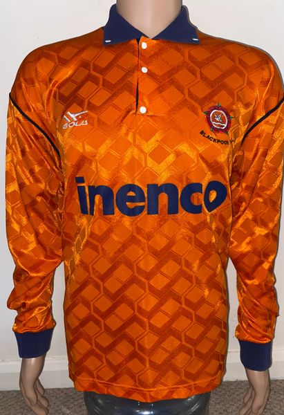 1991-93 BLACKPOOL MATCH WORN HOME SHIRT #17