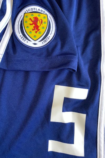 2017-19 SCOTLAND PLAYER ISSUE AWAY SHORTS #5