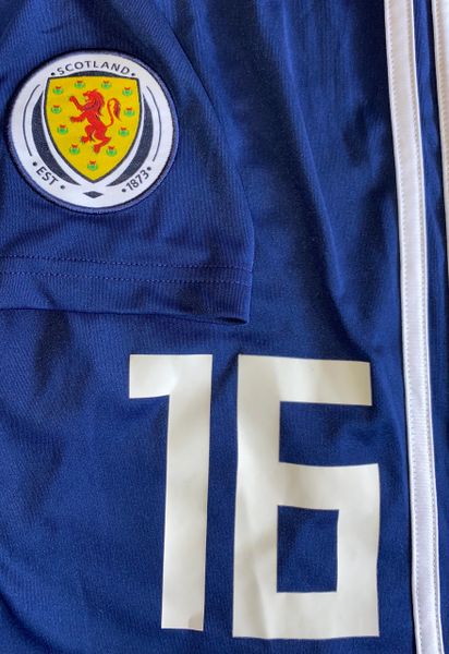 2017-19 SCOTLAND PLAYER ISSUE AWAY SHORTS #16