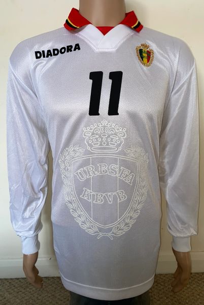 1997 BELGIUM MATCH ISSUE AWAY SHIRT #11