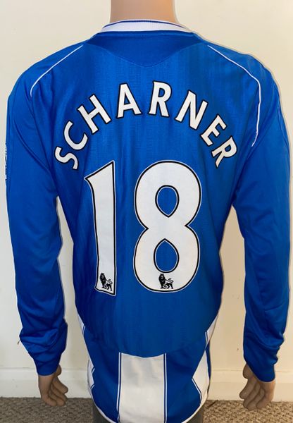 2007/08 WIGAN ATHLETIC MATCH WORN HOME SHIRT (SCHARNER #18)