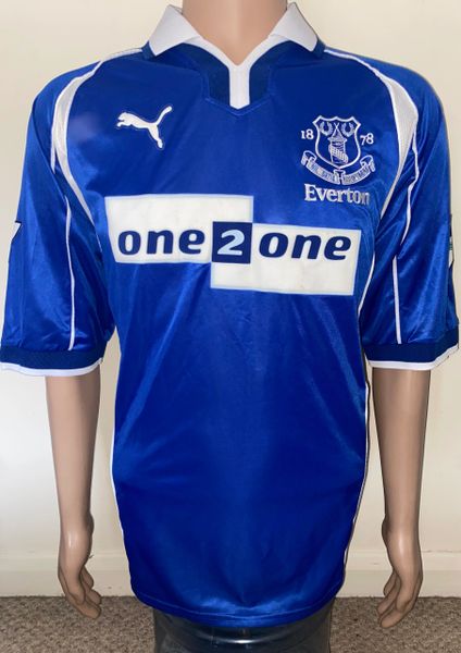 2000/01 EVERTON MATCH ISSUE HOME SHIRT (BARMBY #8)