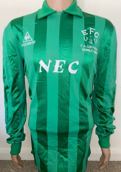 1986 EVERTON MATCH WORN GOALKEEPERS SHIRT (MIMMS V LIVERPOOL FA CUP FINAL)