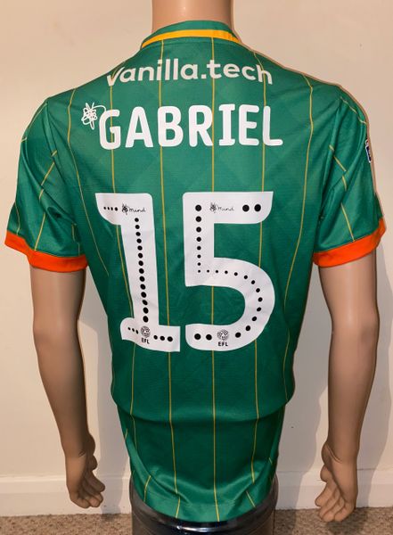 2019/20 SCUNTHORPE UNITED MATCH ISSUE AWAY SHIRT (LAWRENCE-GABRIEL #15)