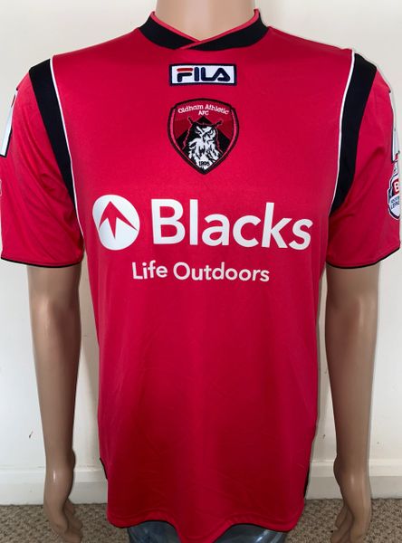 2013/14 OLDHAM ATHLETIC MATCH WORN AWAY SHIRT (SUTHERLAND #28)