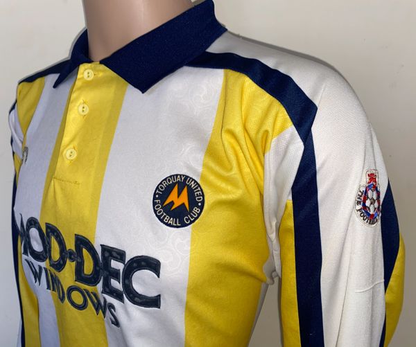 1991/92 TORQUAY UNITED MATCH WORN HOME SHIRT #5 | MATCH WORN FOOTBALL ...