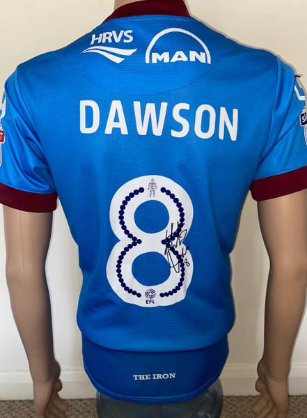 2016/17 SCUNTHORPE UNITED MATCH ISSUE HOME SHIRT DAWSON #8