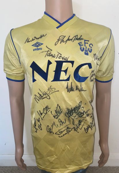 1986/87 EVERTON MATCH WORN AWAY SHIRT (VAN DEN HAUWE #3)