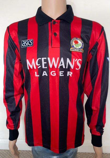 1992/93 BLACKBURN ROVERS MATCH WORN AWAY SHIRT #12