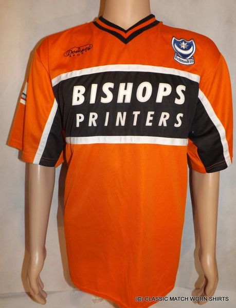 2001 NIGEL QUASHIE MATCH WORN PORTSMOUTH AWAY SHIRT