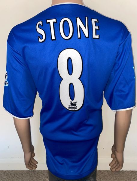 2004/05 PORTSMOUTH MATCH WORN HOME SHIRT (STONE #8)