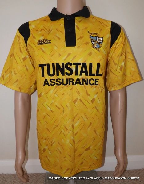 1992/93 PORT VALE MATCH WORN AWAY SHIRT #12