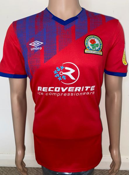 2020/21 BLACKBURN ROVERS MATCH WORN AWAY SHIRT (TRAVIS #27)