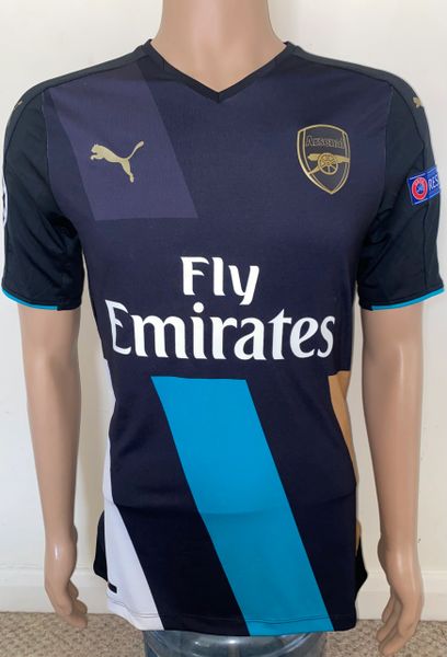 2015/16 ARSENAL MATCH ISSUE CHAMPIONS LEAGUE THIRD SHIRT (RAMSEY #16 V OLYMPIAKOS)