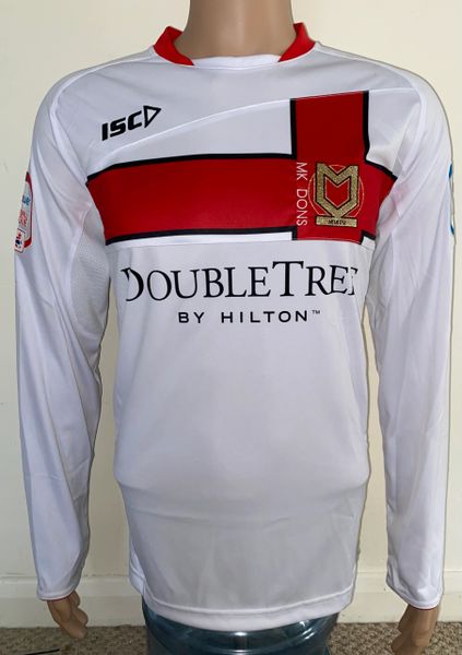 2011/12 MK DONS MATCH WORN HOME SHIRT (POWELL #17)