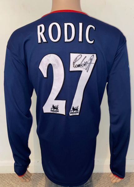 2004/05 PORTSMOUTH MATCH WORN AWAY SHIRT (RODIC #27)