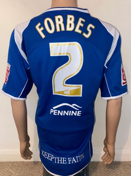 2006/07 OLDHAM ATHLETIC MATCH WORN HOME SHIRT FORBES #2