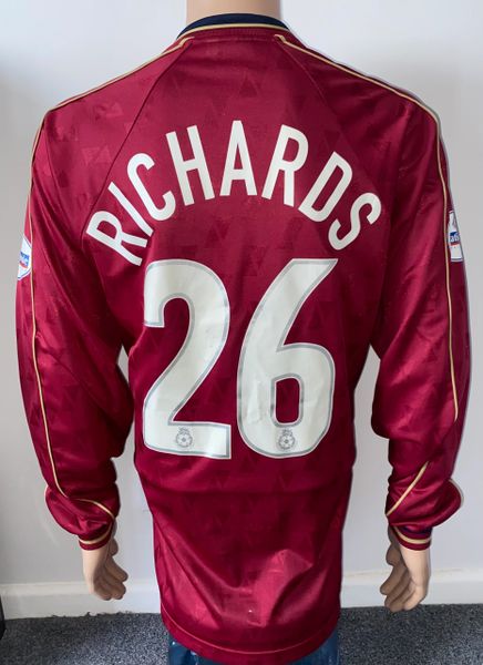 2002/03 OLDHAM ATHLETIC MATCH WORN AWAY SHIRT (RICHARDS #26)