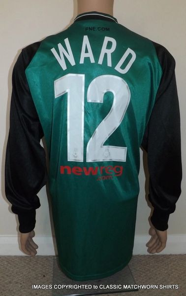 2004/05 PRESTON NORTH END MATCH WORN GK SHIRT (WARD #12)