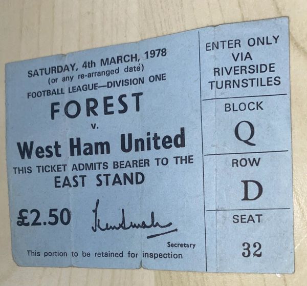 1990/91 ORIGINAL UNUSED DIVISION TWO TICKET WEST HAM UNITED V MILLWALL, Millwall Tickets