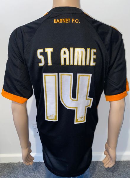 2008/09 BARNET MATCH WORN HOME SHIRT (ST AIMIE #14)