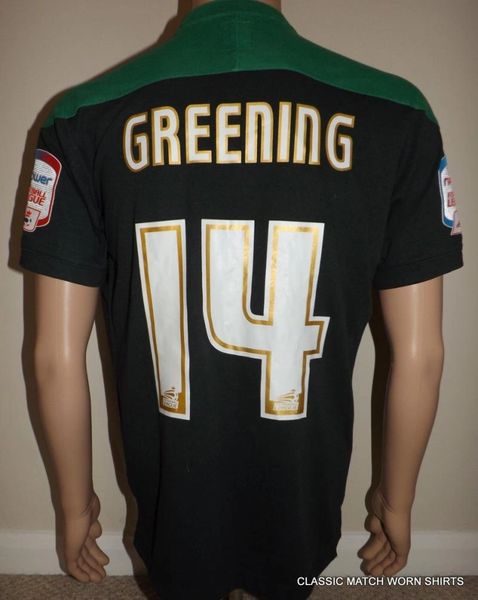 2011/12 MATCH WORN NOTTINGHAM FOREST AWAY SHIRT (GREENING #14)