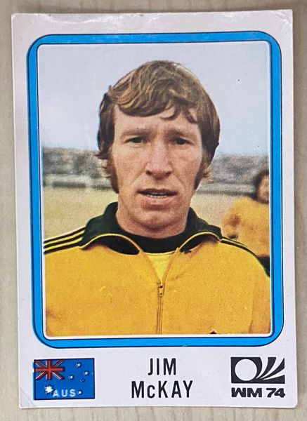 1974 WORLD CUP PANINI ORIGINAL UNUSED STICKER JIM MCKAY AUSTRALIA 111