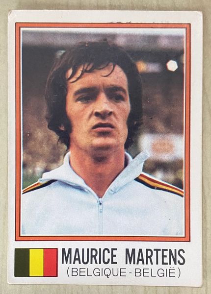 1974 WORLD CUP PANINI ORIGINAL UNUSED STICKER MAURICE MARTENS BELGIUM 354