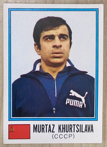 1974 WORLD CUP PANINI ORIGINAL UNUSED STICKER MURTAZ KHURTSILAVA SOVIET UNION 360