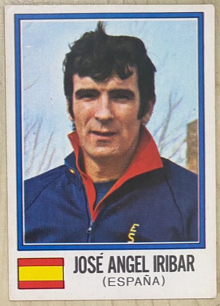 1974 WORLD CUP PANINI ORIGINAL UNUSED STICKER JOSE ANGEL IRIBAR SPAIN 371