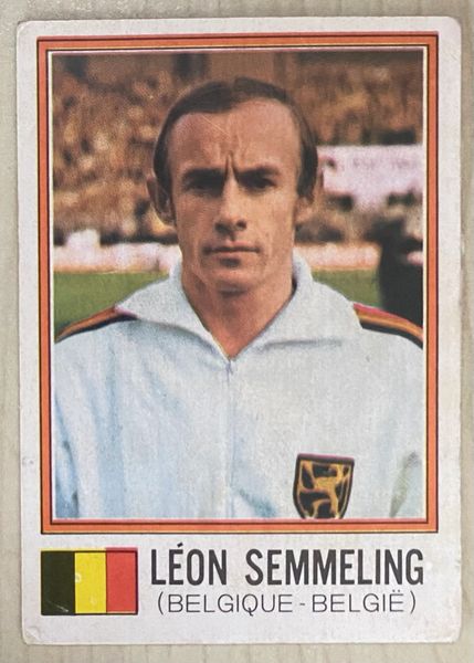 1974 WORLD CUP PANINI ORIGINAL UNUSED STICKER LEON SEMMELING BELGIUM 355