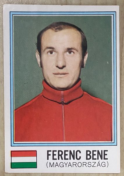 1974 WORLD CUP PANINI ORIGINAL UNUSED STICKER FERENC BENE HUNGARY 386