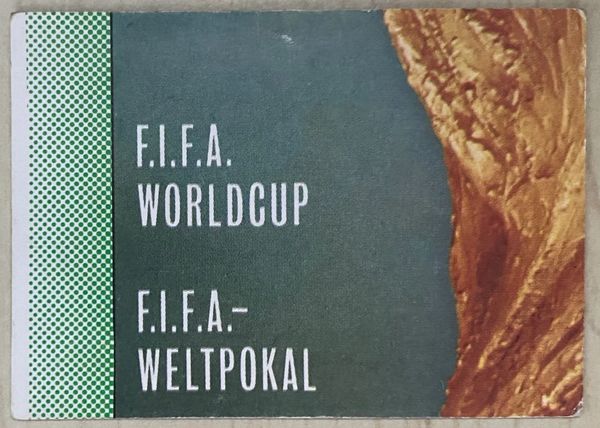 1974 WORLD CUP PANINI ORIGINAL UNUSED STICKER FIFA WORLD CUP SECTION 56