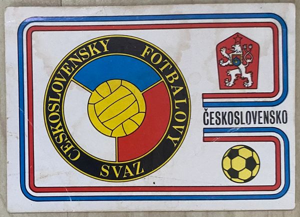 1974 WORLD CUP PANINI ORIGINAL UNUSED STICKER CZECHOSLOVAKIA BADGE 363