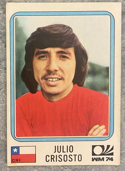 1974 WORLD CUP PANINI ORIGINAL UNUSED STICKER JULIO CRISOSTO CHILE 146